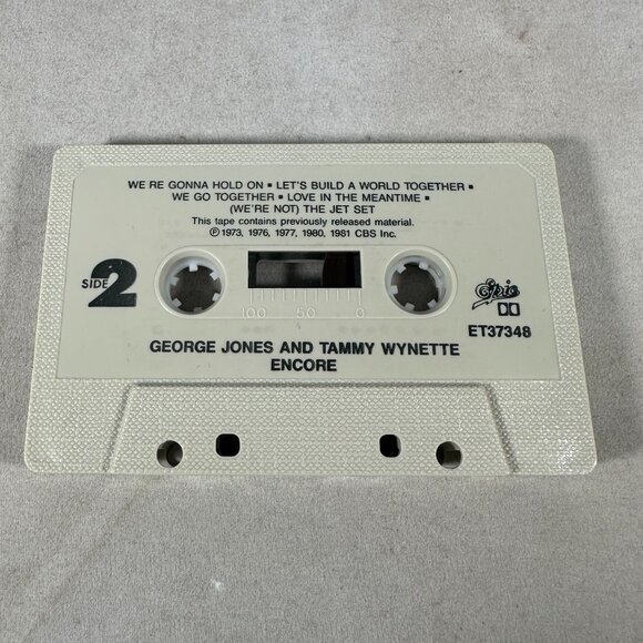 George Jones & Tammy Wynette Encore Cassette Album Epic 1981 Country Music - Picture 4 of 4